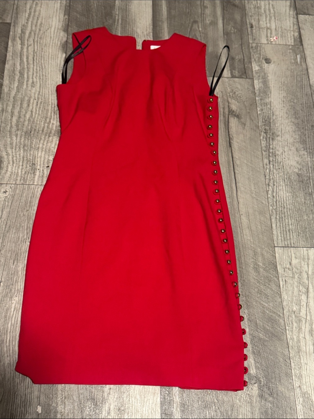 Calvin Klein Bright Red Sleeveless Sheath Dress